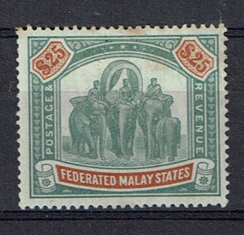 Image of Malaysia-Federated Malay States SG 26 MM British Commonwealth Stamp